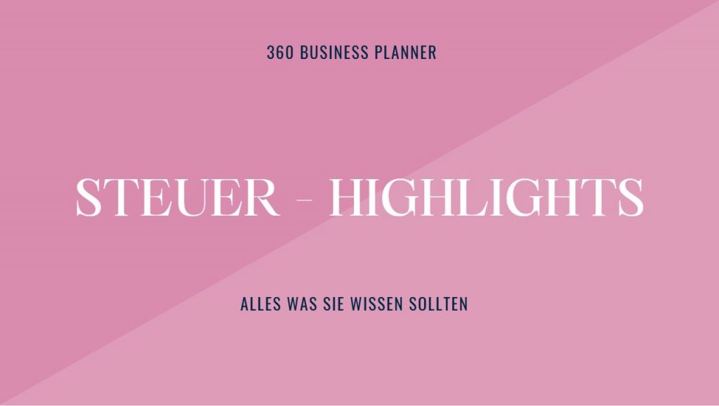 Steuer-Highlights 2/2026
